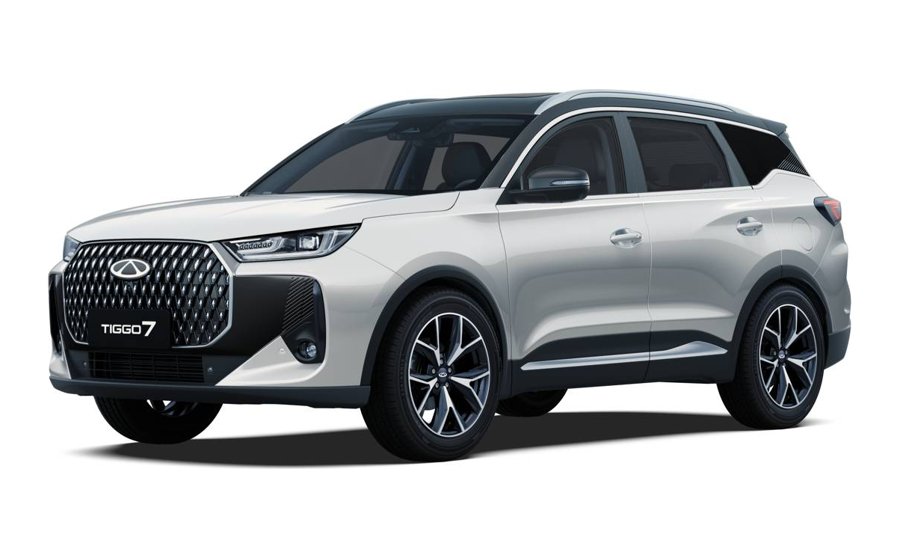 Tiggo 7 Pro in White · Black Roof